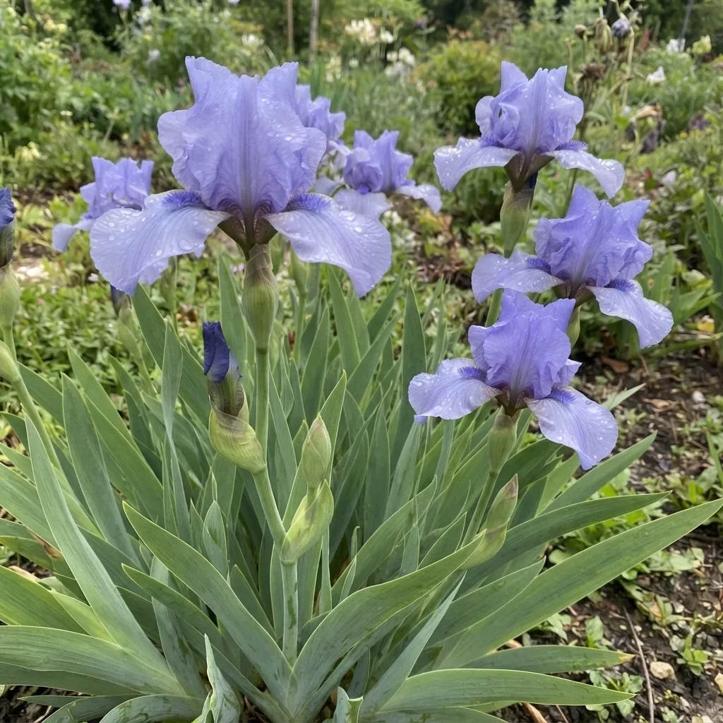 Forever Blue Reblooming Dwarf Bearded Iris